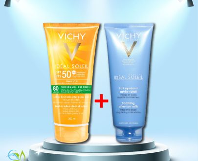 Vichy Ideal Soleil Adultes anti-brillance toucher sec IP50 (50 ml) + Ideal Soleil Lait Après Soleil